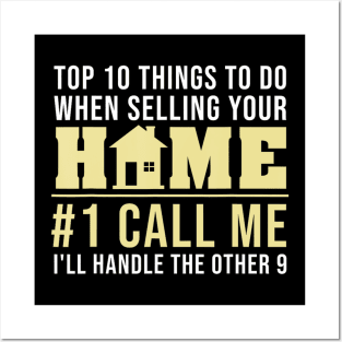 Cool Real Estate Agent Art Men Women Home Broker Realtor Posters and Art